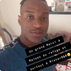 Nolan, homeless, hosted by misterb&b